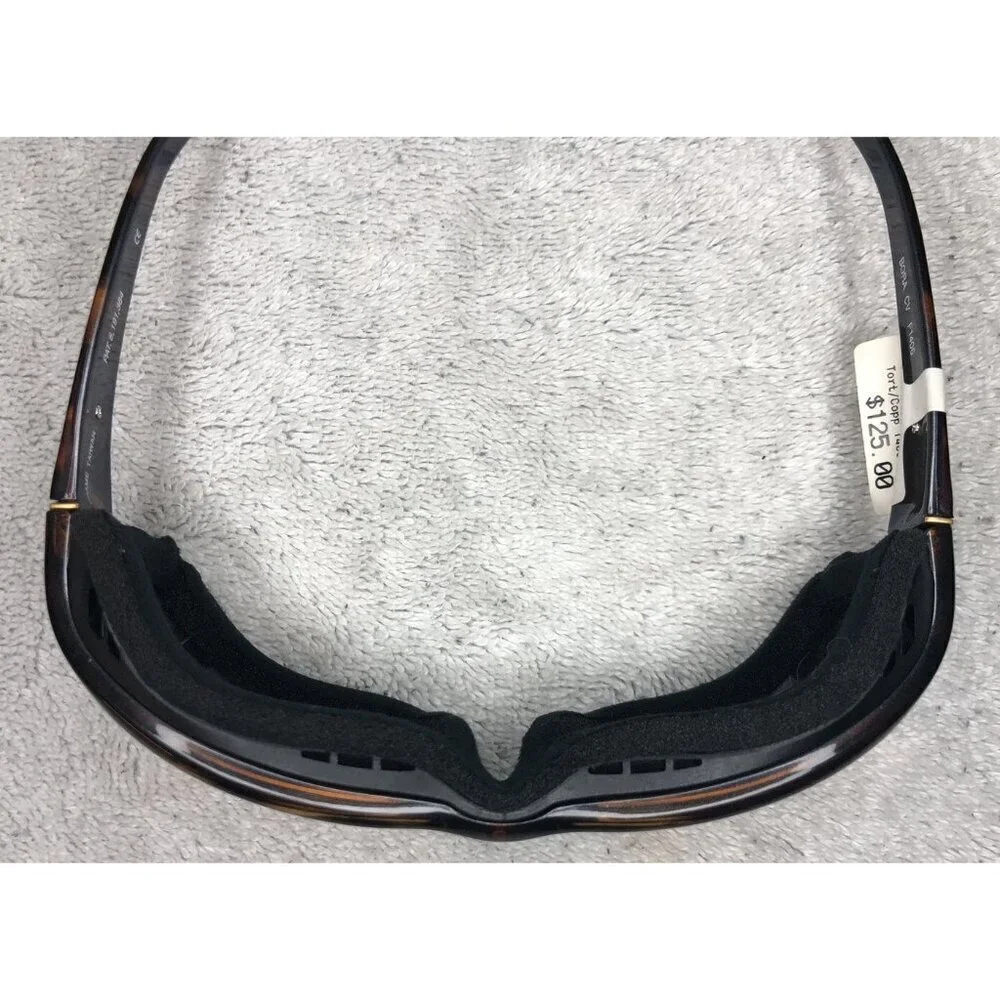 Panoptx - BORA CV F1406 Motorcycle Padded Sport Sunglasses Dark Brown Tortoise